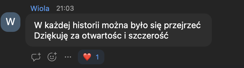 Opinia uczestniczki wydarzenia