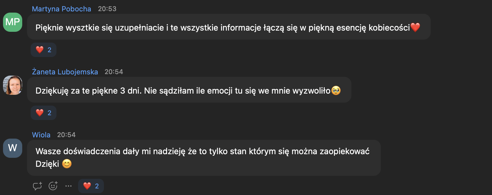Opinia uczestniczki wydarzenia